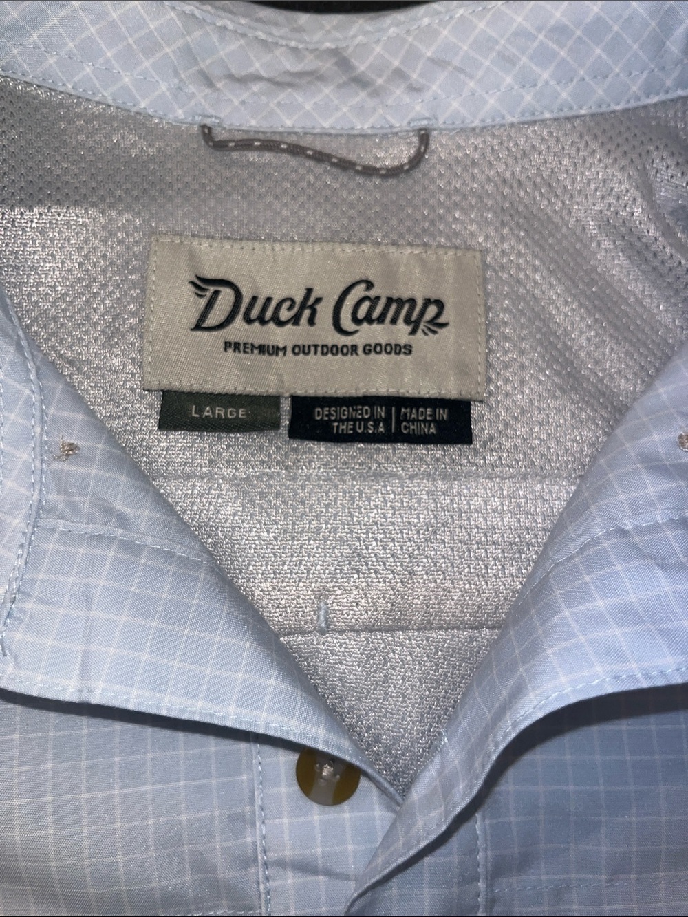 Duck Camp Fishing Shirt Size L - Picture 2 of 4